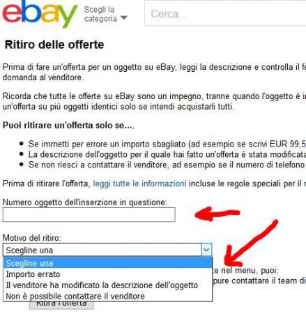 contestazione ebay